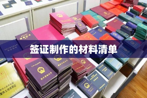 七美签证制作的材料清单
